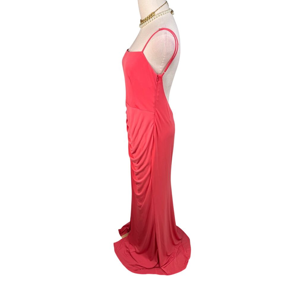 Katie May Great Kate Gown Maxi Dress coral pink size large L - Picture 6 of 10